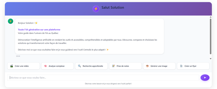 Découvrez Centralix, une plateforme d'intelligence artificielle Innovante.